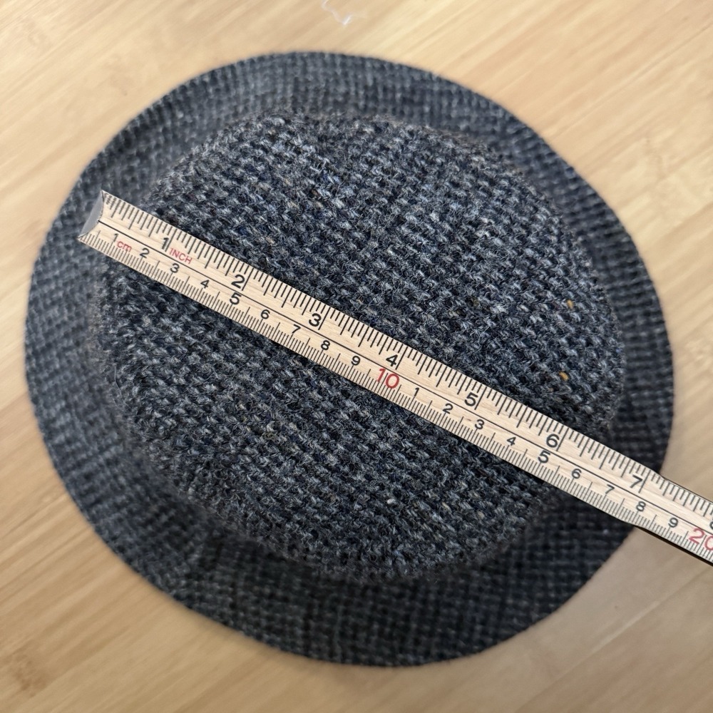 VINTAGE L L Bean Harris Tweed Hat, 100% Scottish Wool Gore-Tex Medium Grandpa - Picture 5 of 5